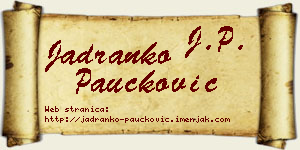 Jadranko Paučković vizit kartica